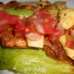 Spicy chicken lettuce wraps