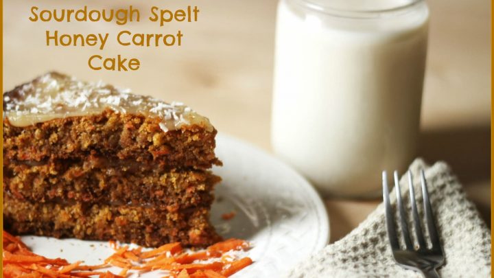 Sourdough Spelt Honey Carrot Cake