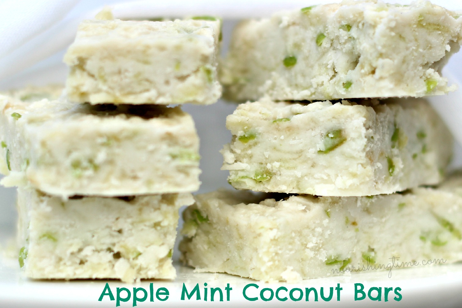 Apple Mint Coconut Butter Bars