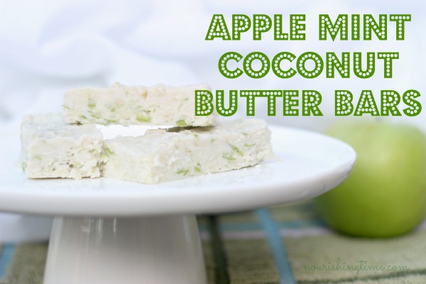 Apple Mint Coconut Butter Bars