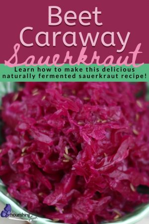 Beet And Cabbage Sauerkraut With Caraway Seeds