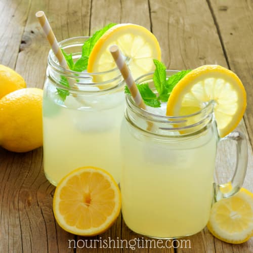 Fizzy Lemonade Made Using A Ginger Bug