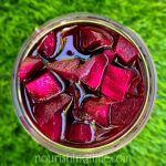 Fermented Beets Cut Up In A Jar